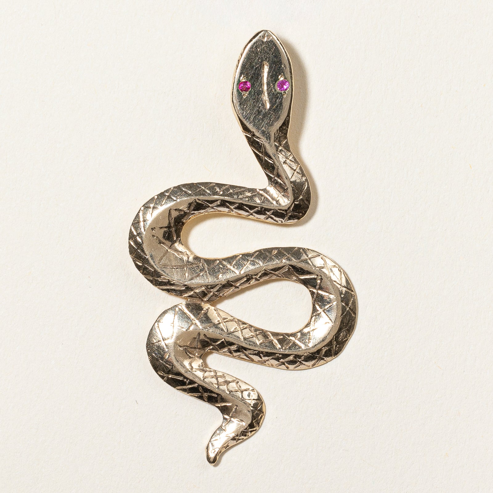 Ruby Snake Pendant | 0.02ctw |