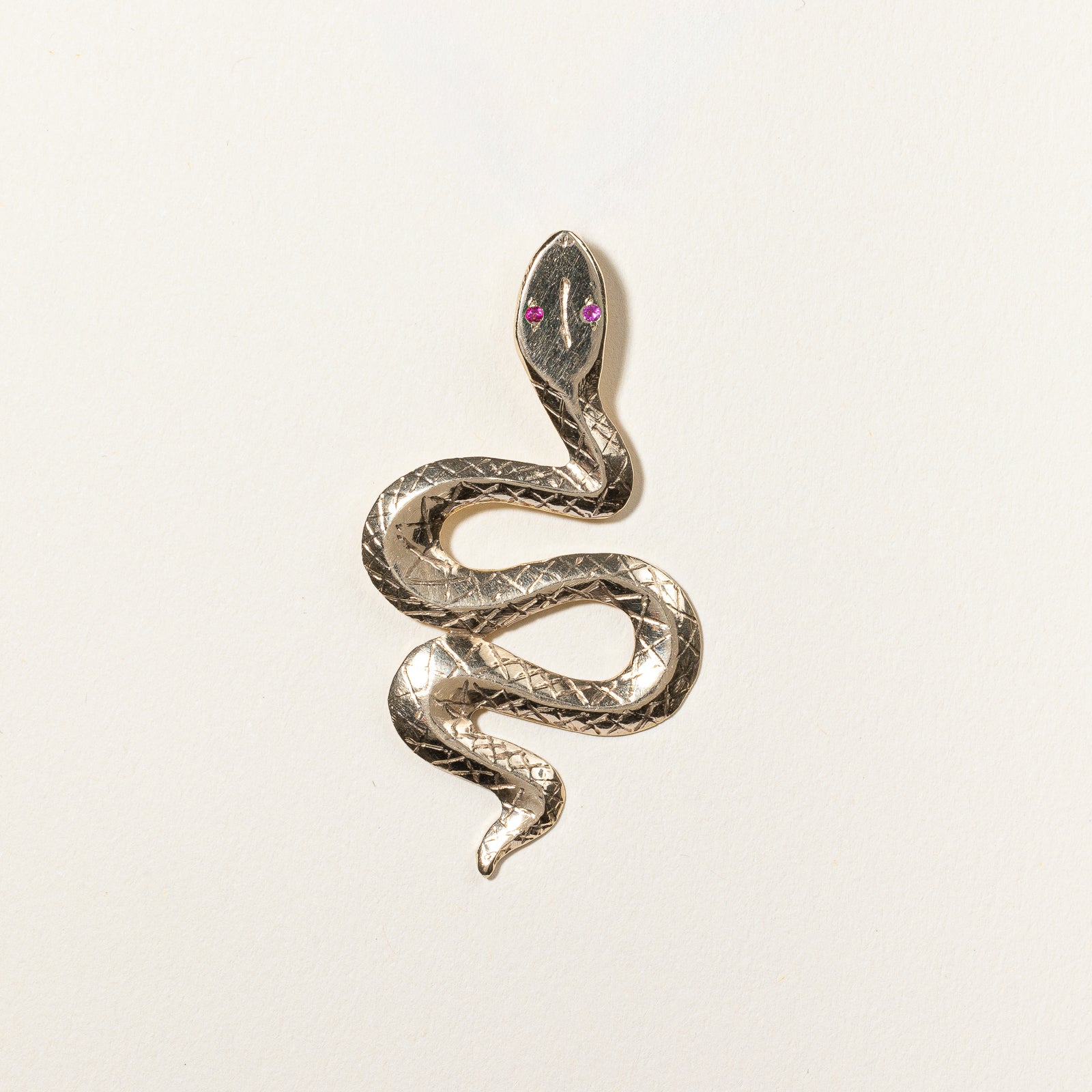 Ruby Snake Pendant | 0.02ctw |