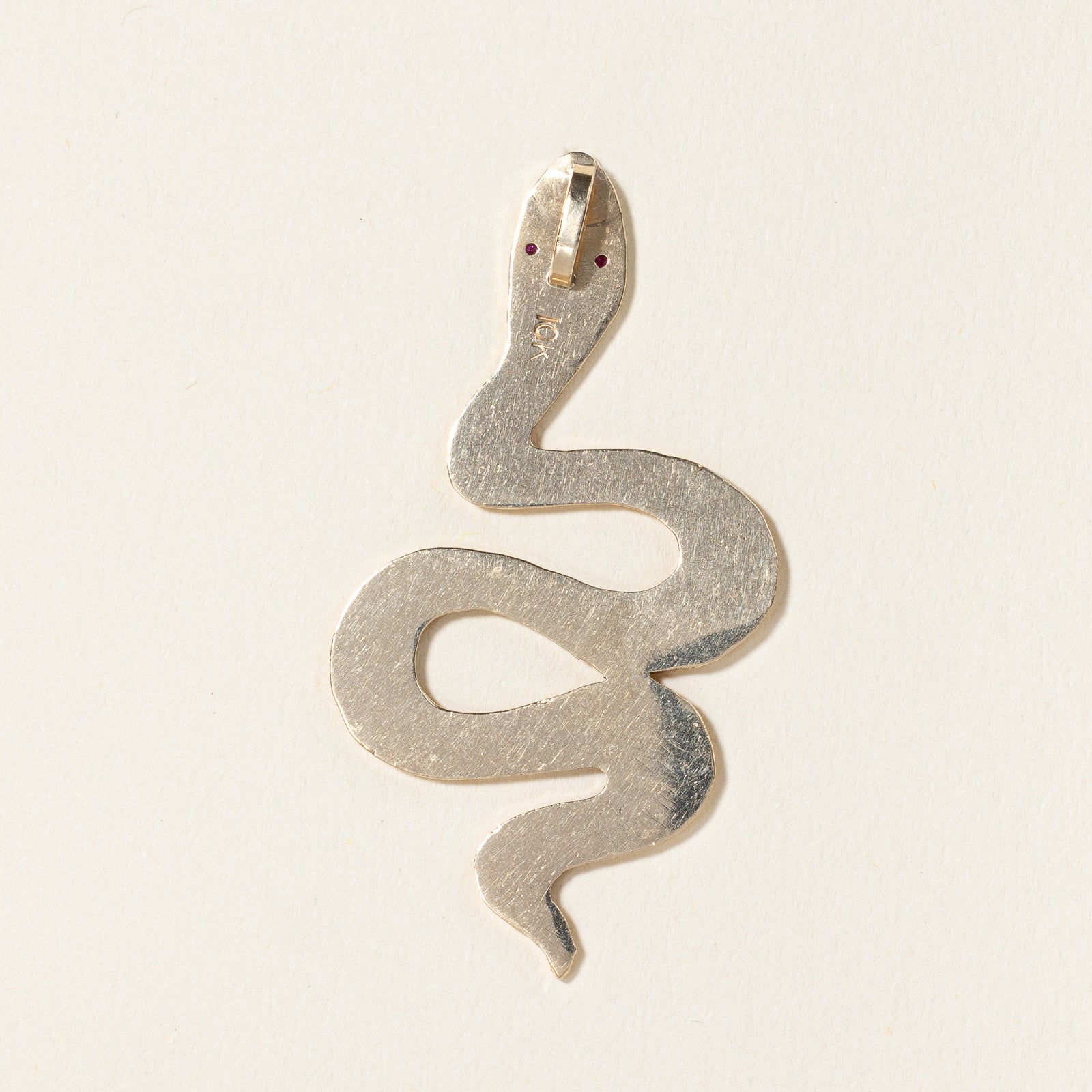 Ruby Snake Pendant | 0.02ctw |