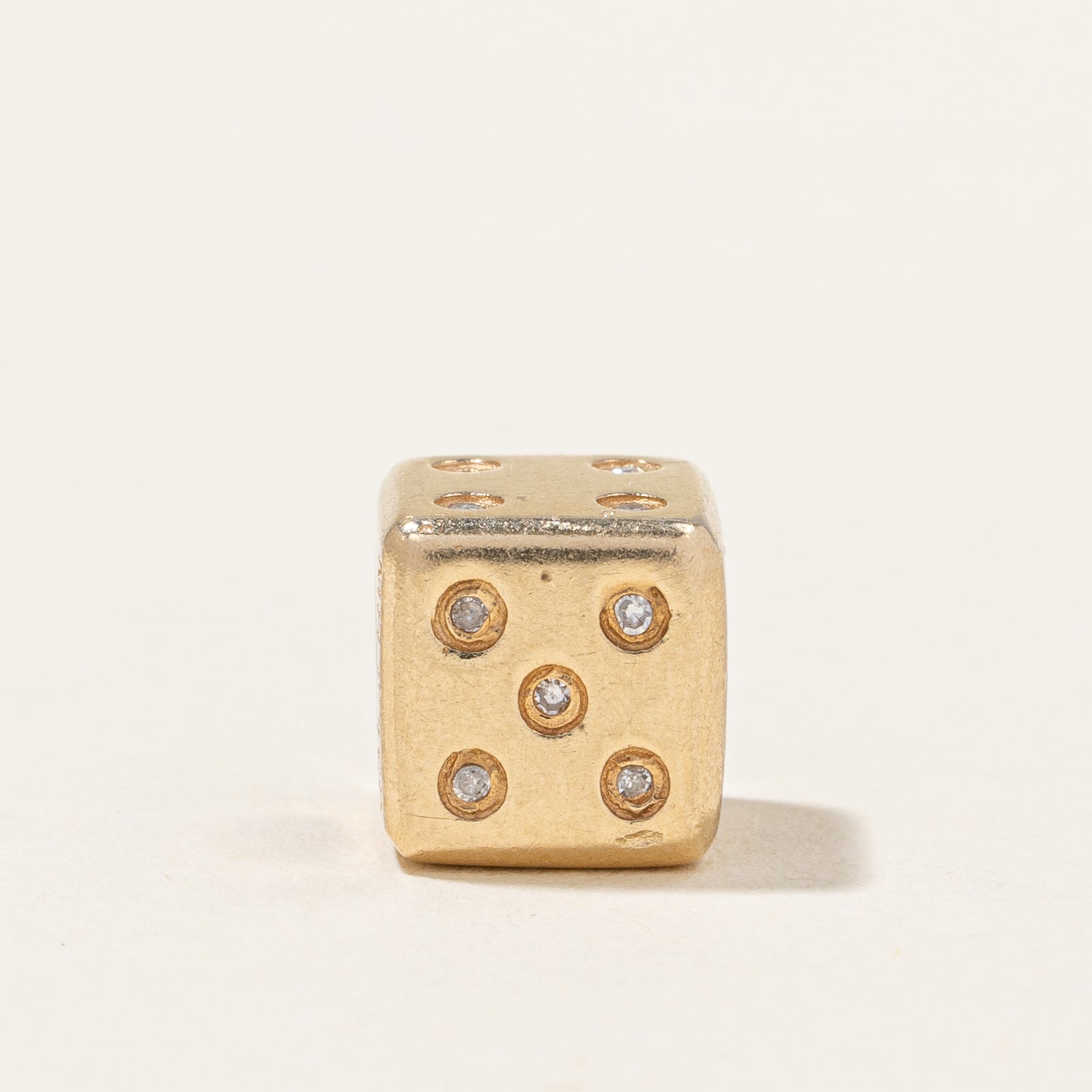 Diamond Dice Charm | 0.038ctw |