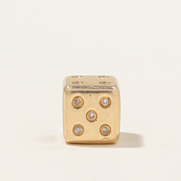 Diamond Dice Charm | 0.038ctw |