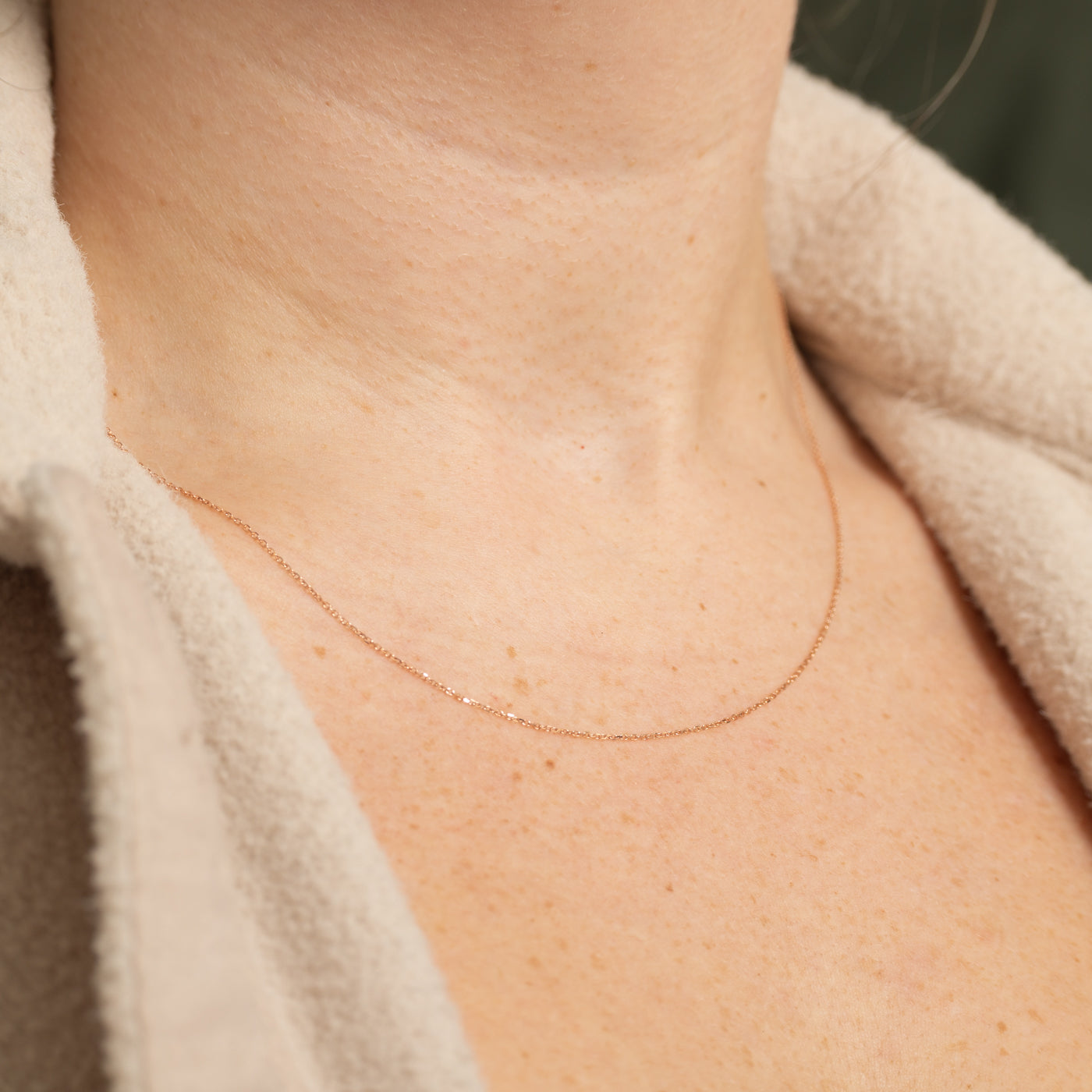 '100 Ways' 14k Rose Gold Cable Link Chain | 18"