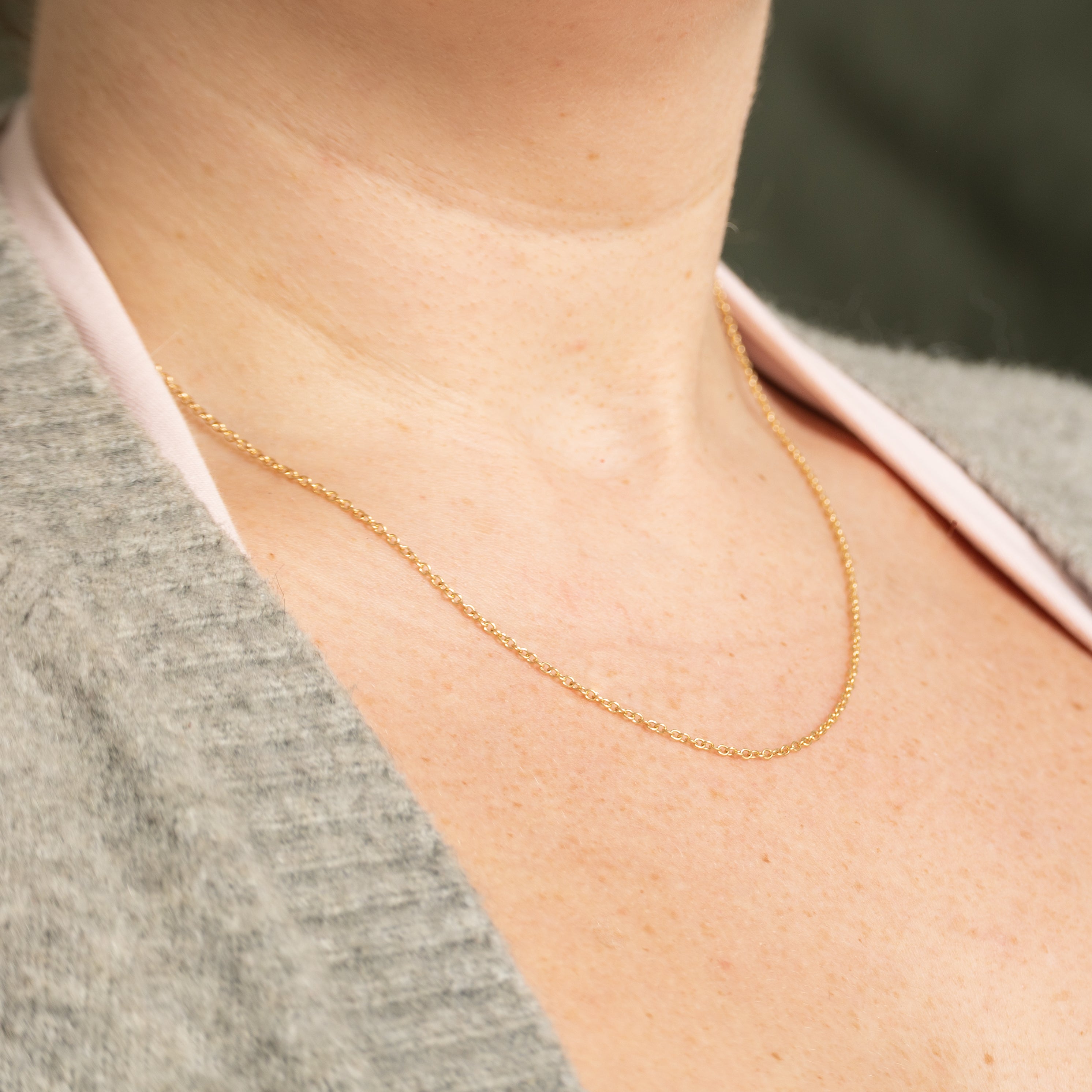 100 Ways' 18k Yellow Gold Cable Link Chain | 18"