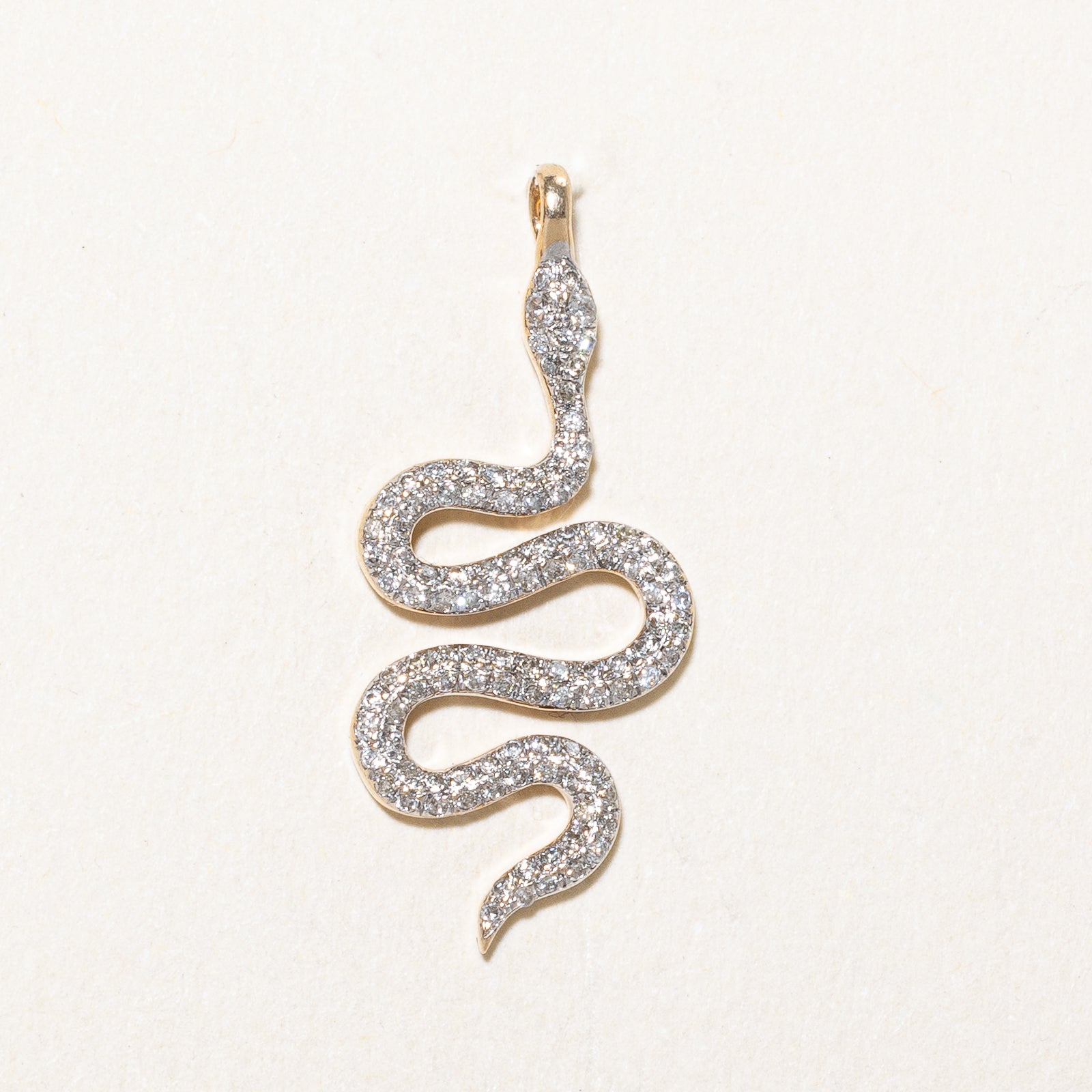 Diamond Snake Pendant | 0.12ctw