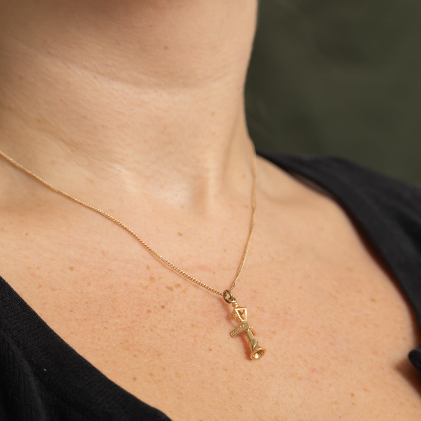 14k Yellow Gold Bourbon & Conti Street Lamp Charm