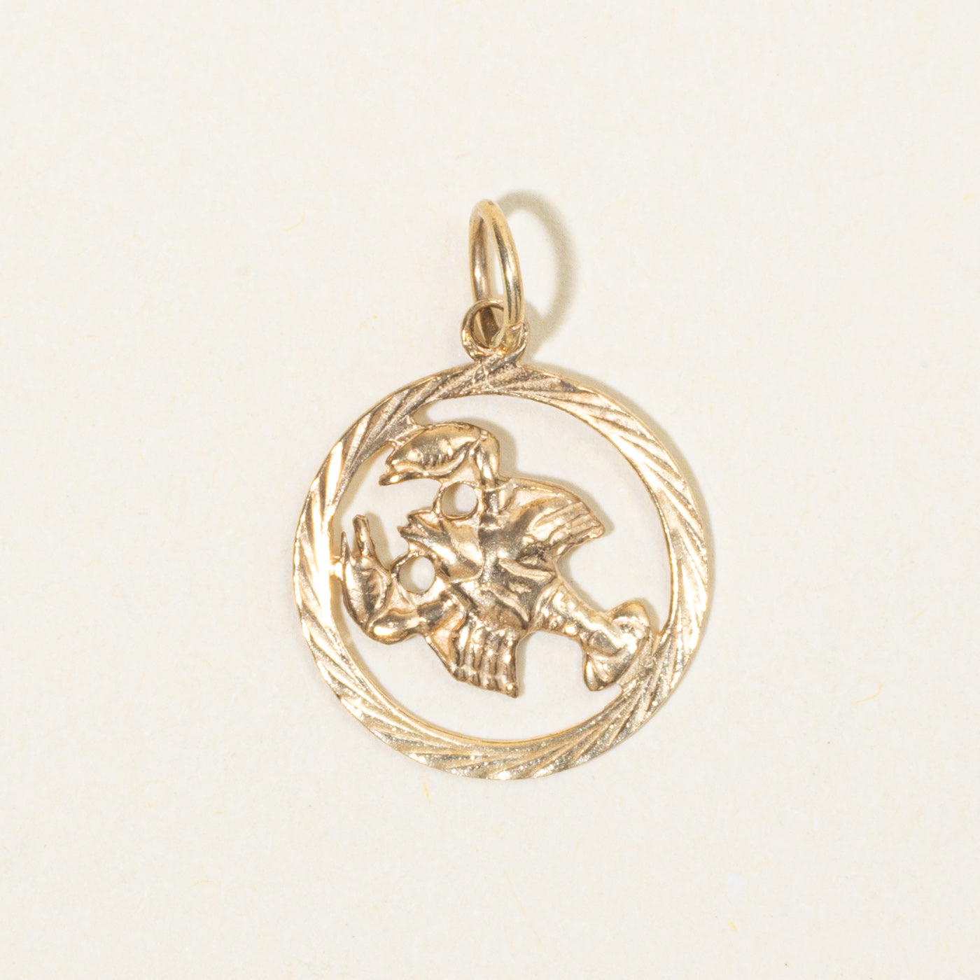 10k Yellow Gold Cancer Zodiac Charm