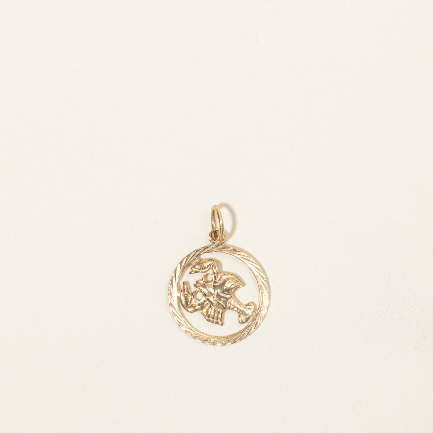 10k Yellow Gold Cancer Zodiac Charm
