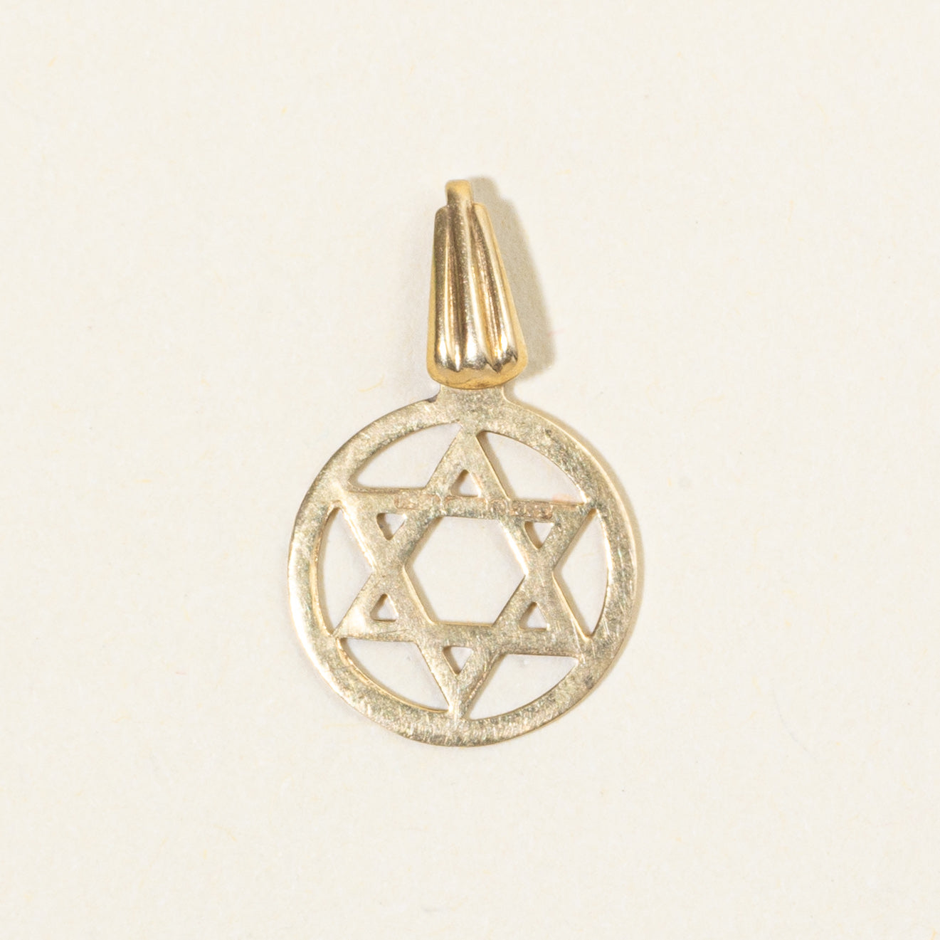 10k Yellow Gold Star of David Pendant
