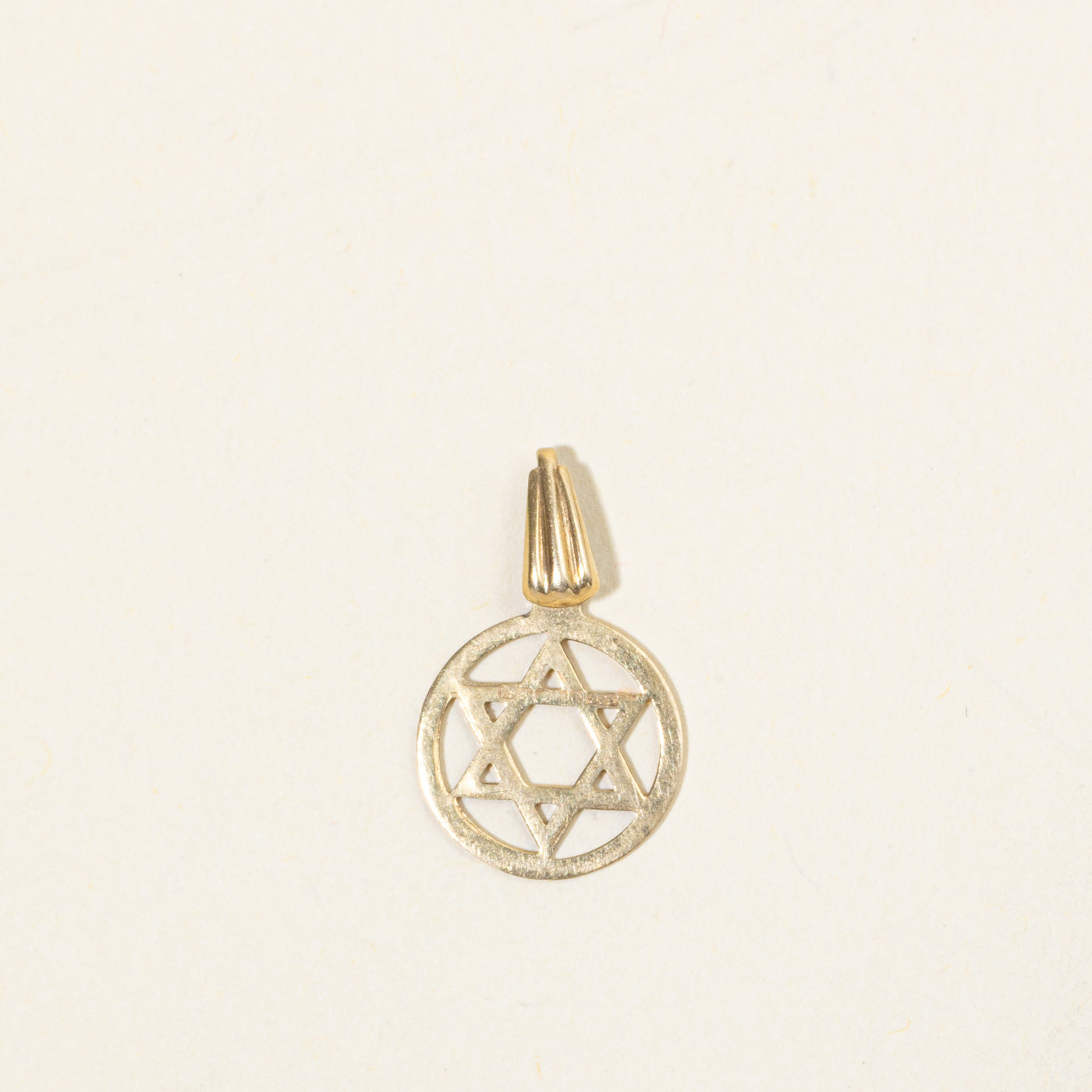 10k Yellow Gold Star of David Pendant