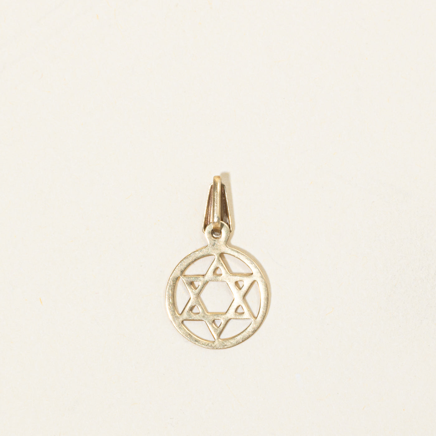 10k Yellow Gold Star of David Pendant