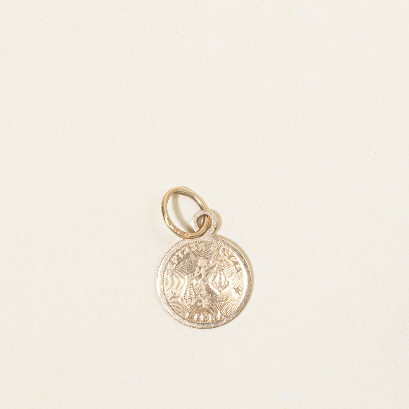 10k Yellow Gold Libra Zodiac Charm