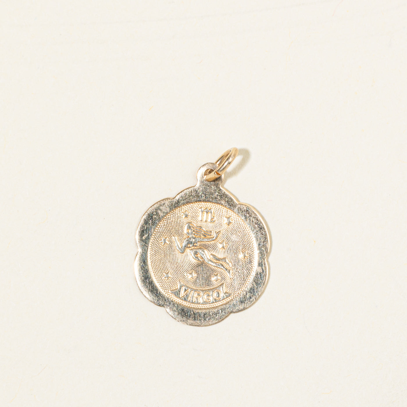 10k Yellow Gold Virgo Zodiac Charm