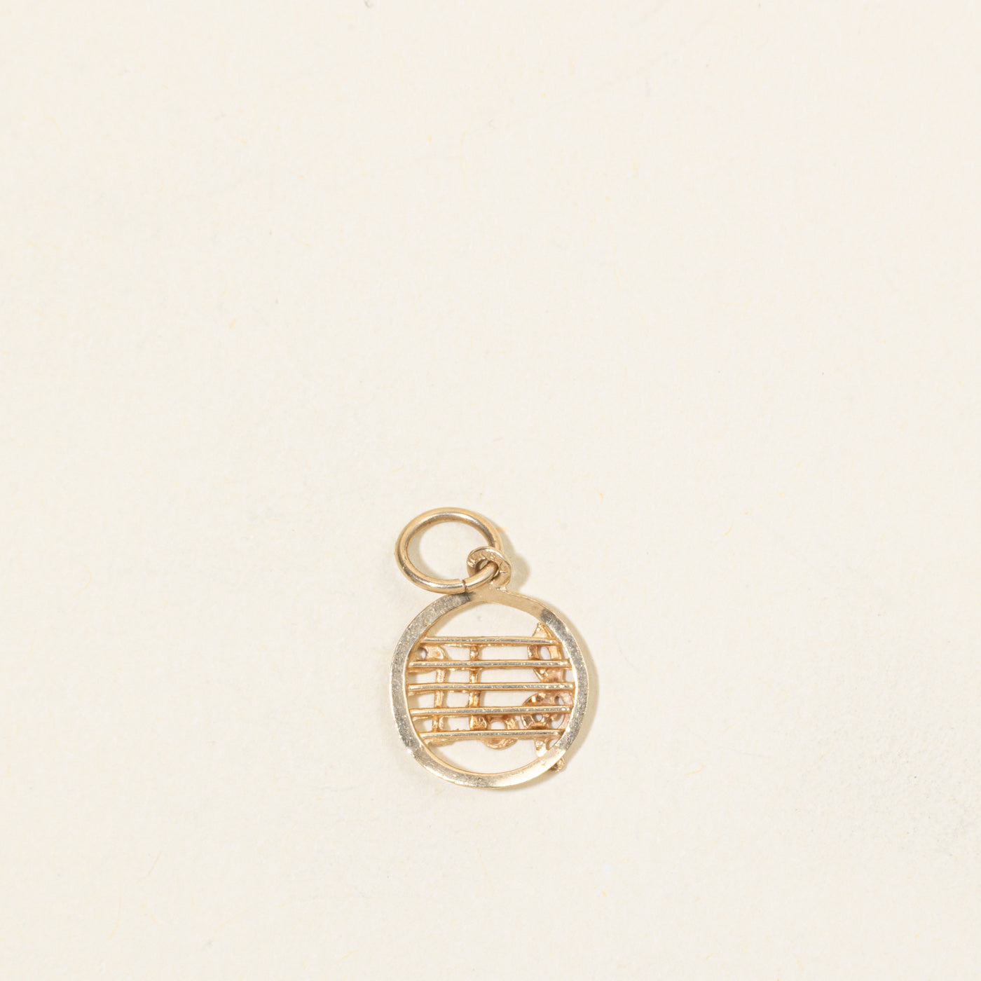 10k Yellow Gold Music Notes Charm