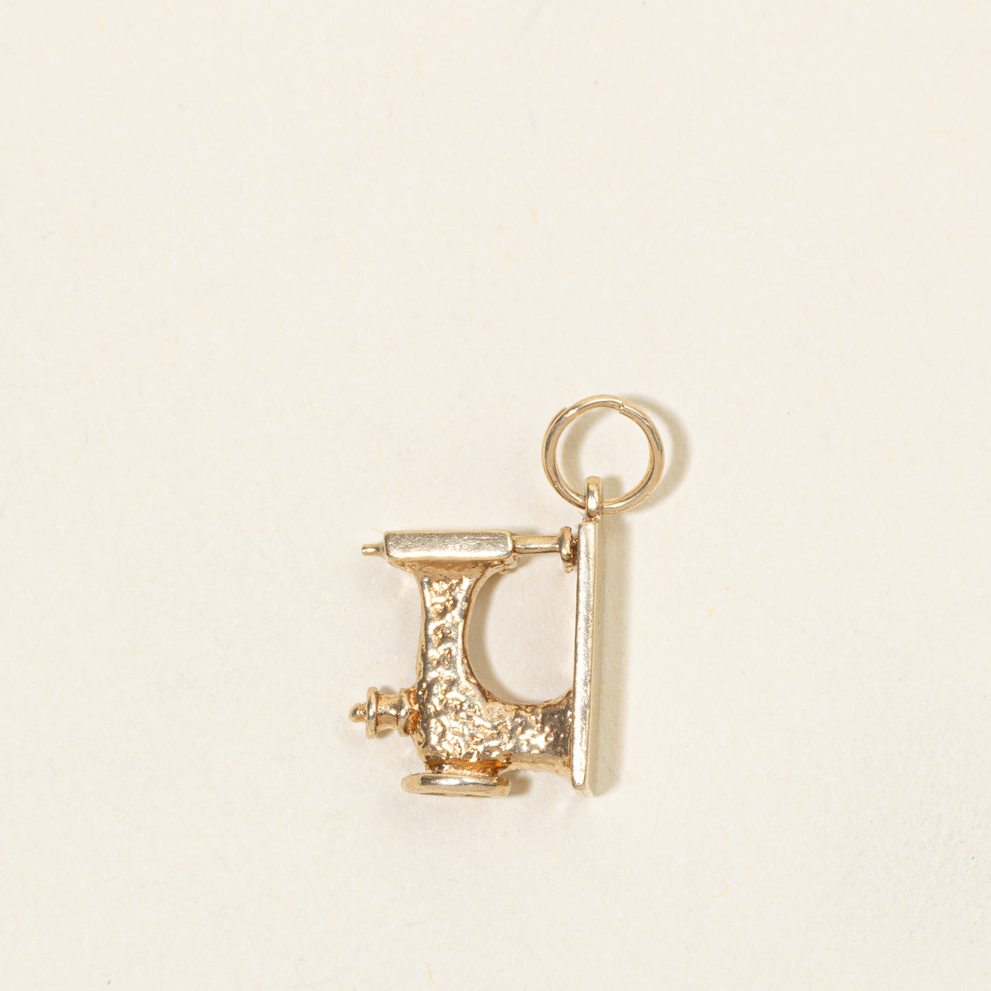 10k Yellow Gold Sewing Machine Charm