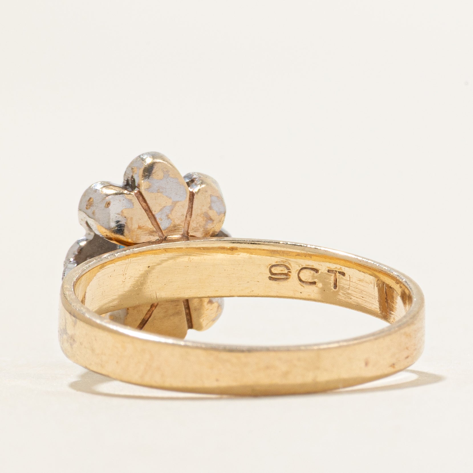 Sapphire & Diamond Daisy Ring | 0.36ct, 0.08ctw | SZ 6.25