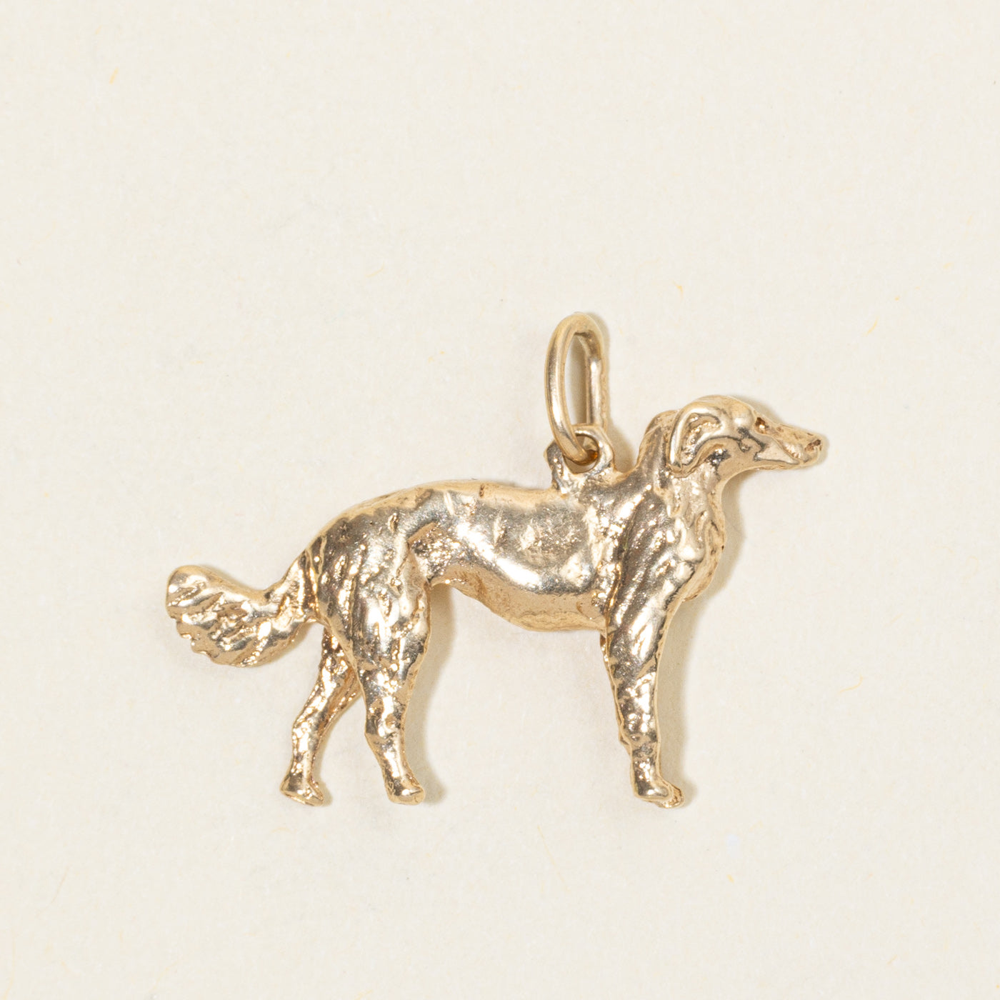10k Yellow Gold Dog Charm