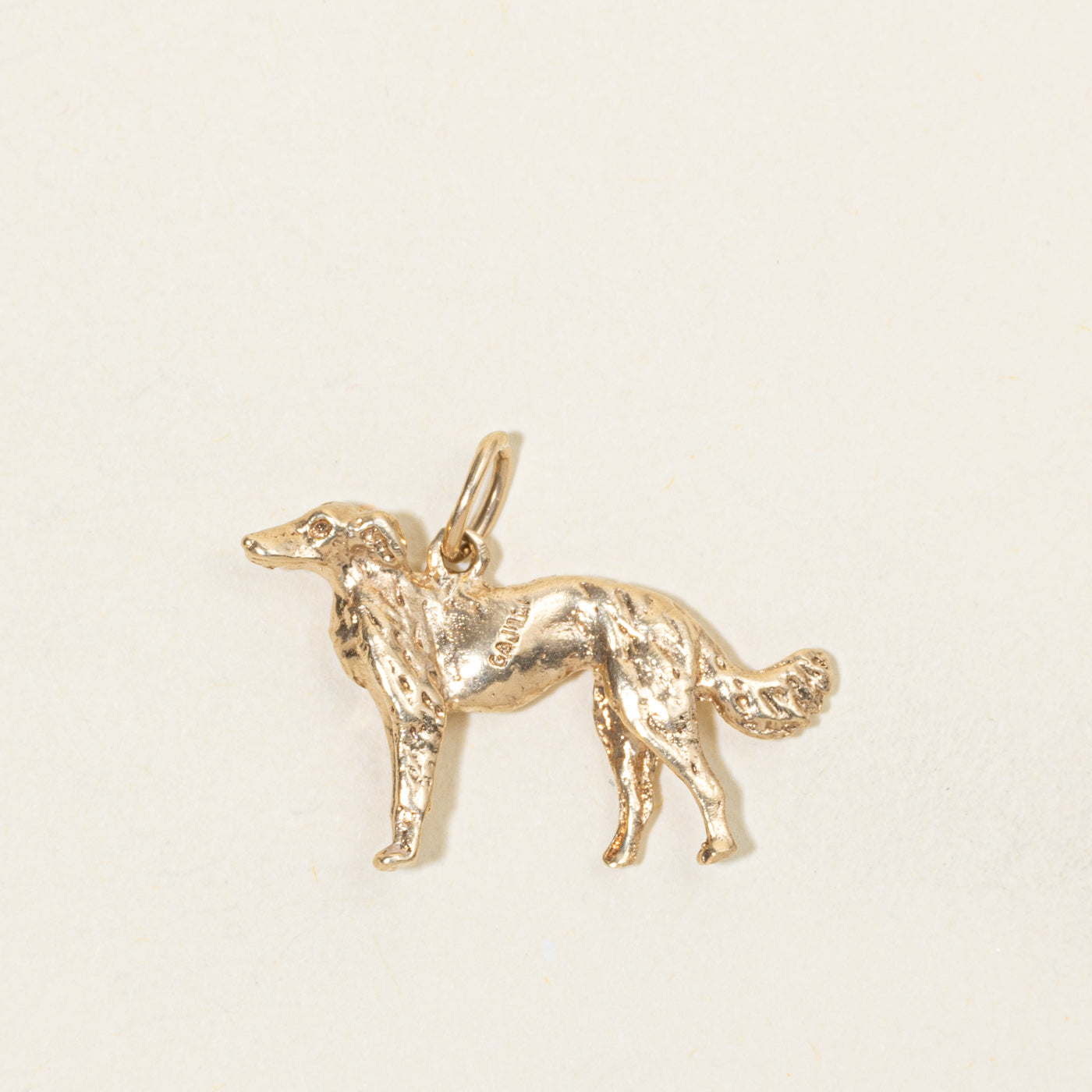 10k Yellow Gold Dog Charm