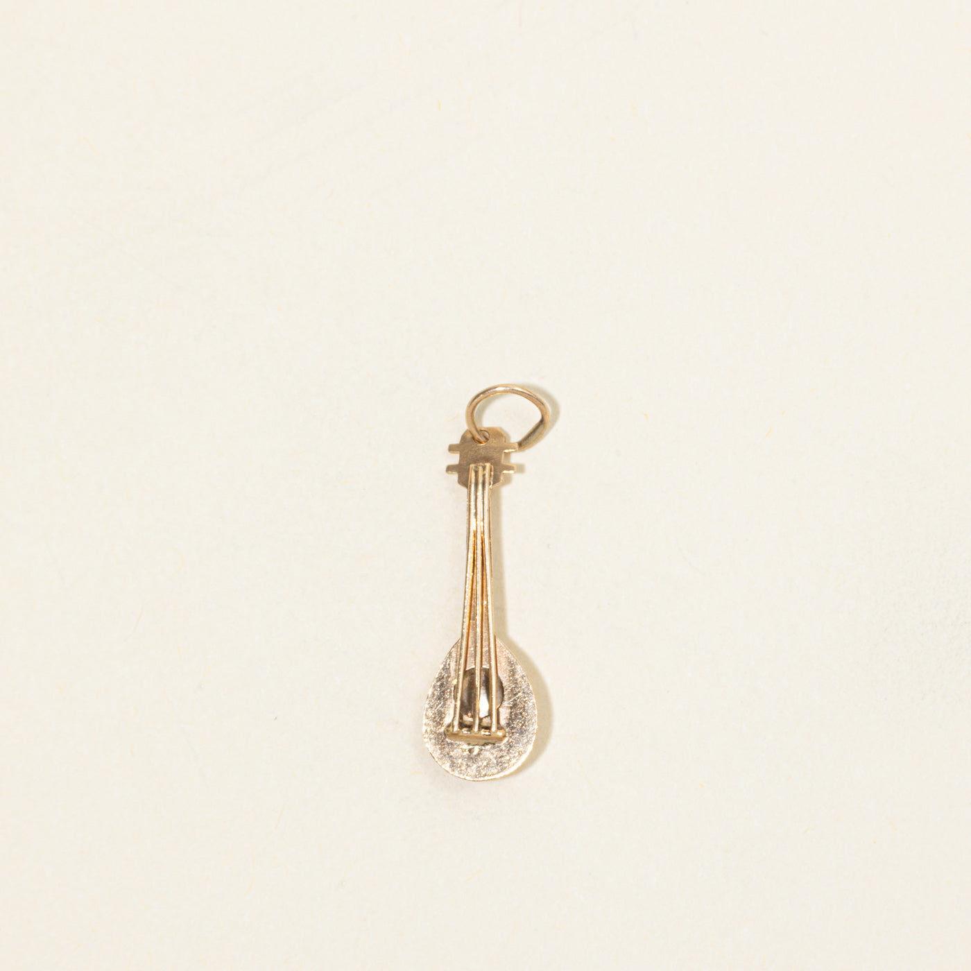 14k Yellow Gold Vintage Mandolin Charm