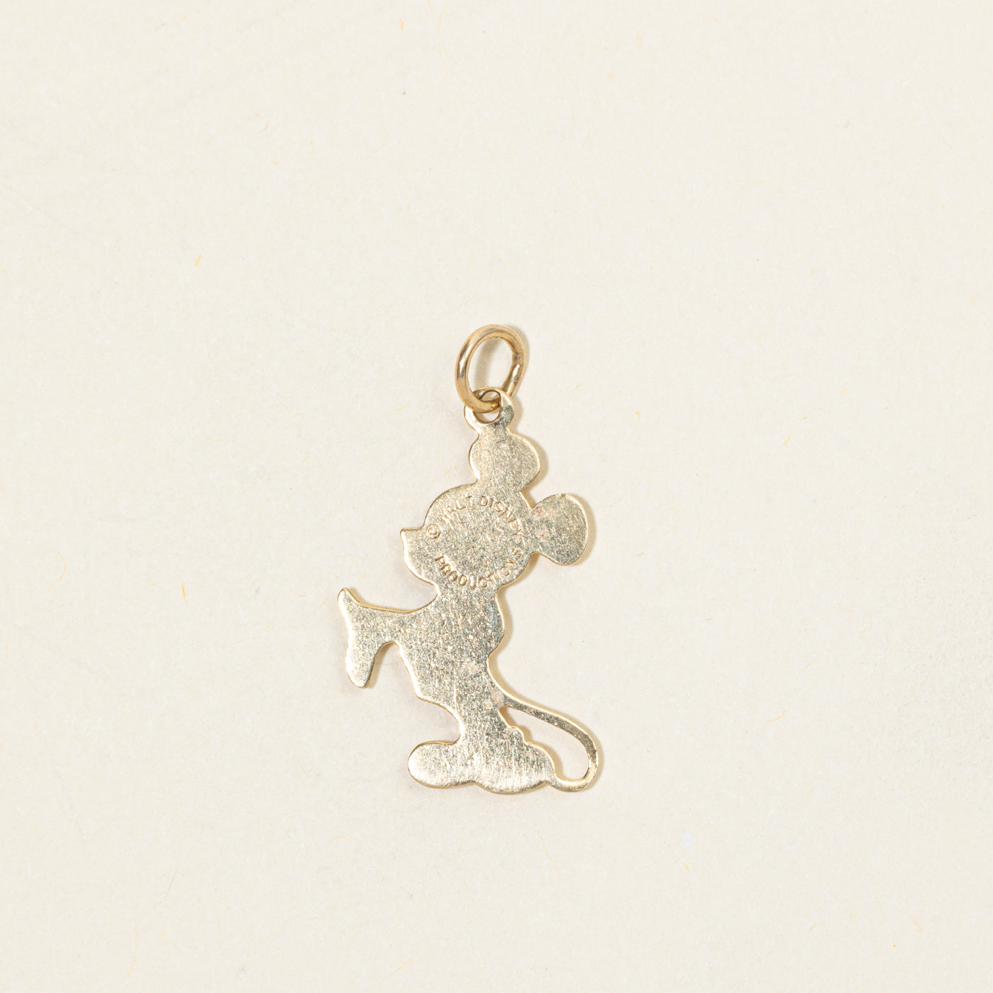 'Disney' 14k Yellow Gold Mickey Mouse Charm