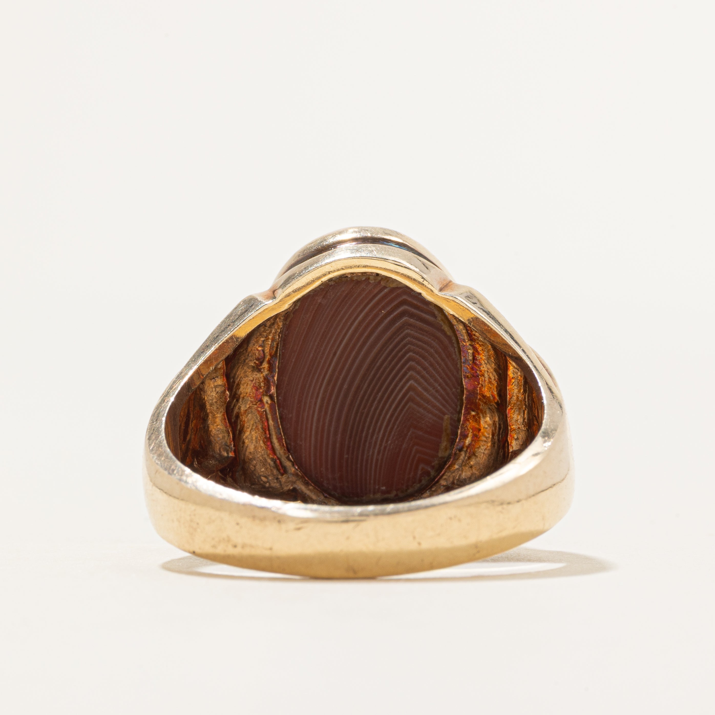 Cabochon Agate Cocktail Ring | 9.91ct | SZ 14.5