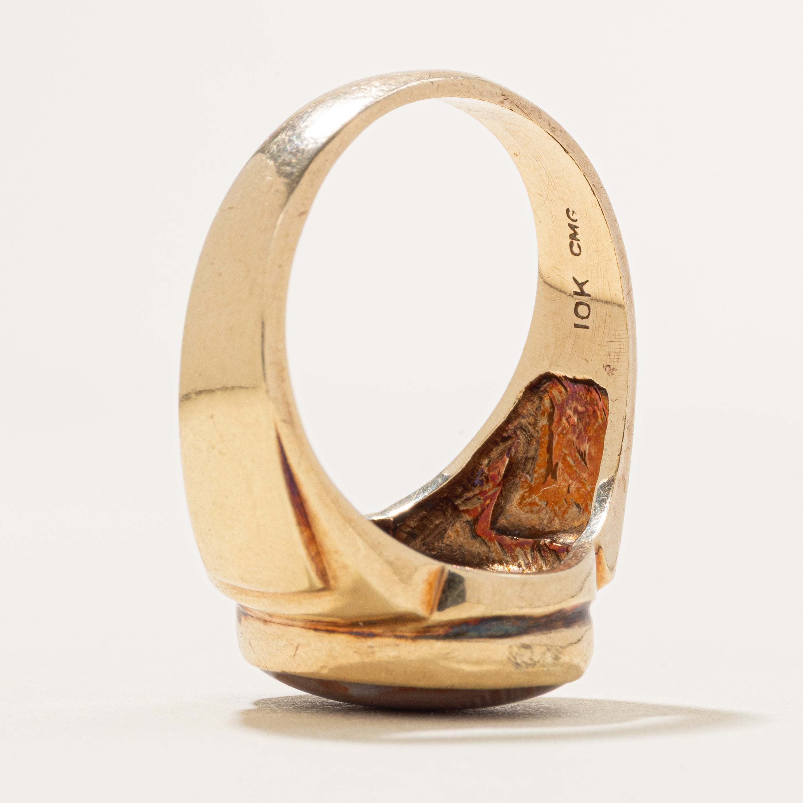 Cabochon Agate Cocktail Ring | 9.91ct | SZ 14.5