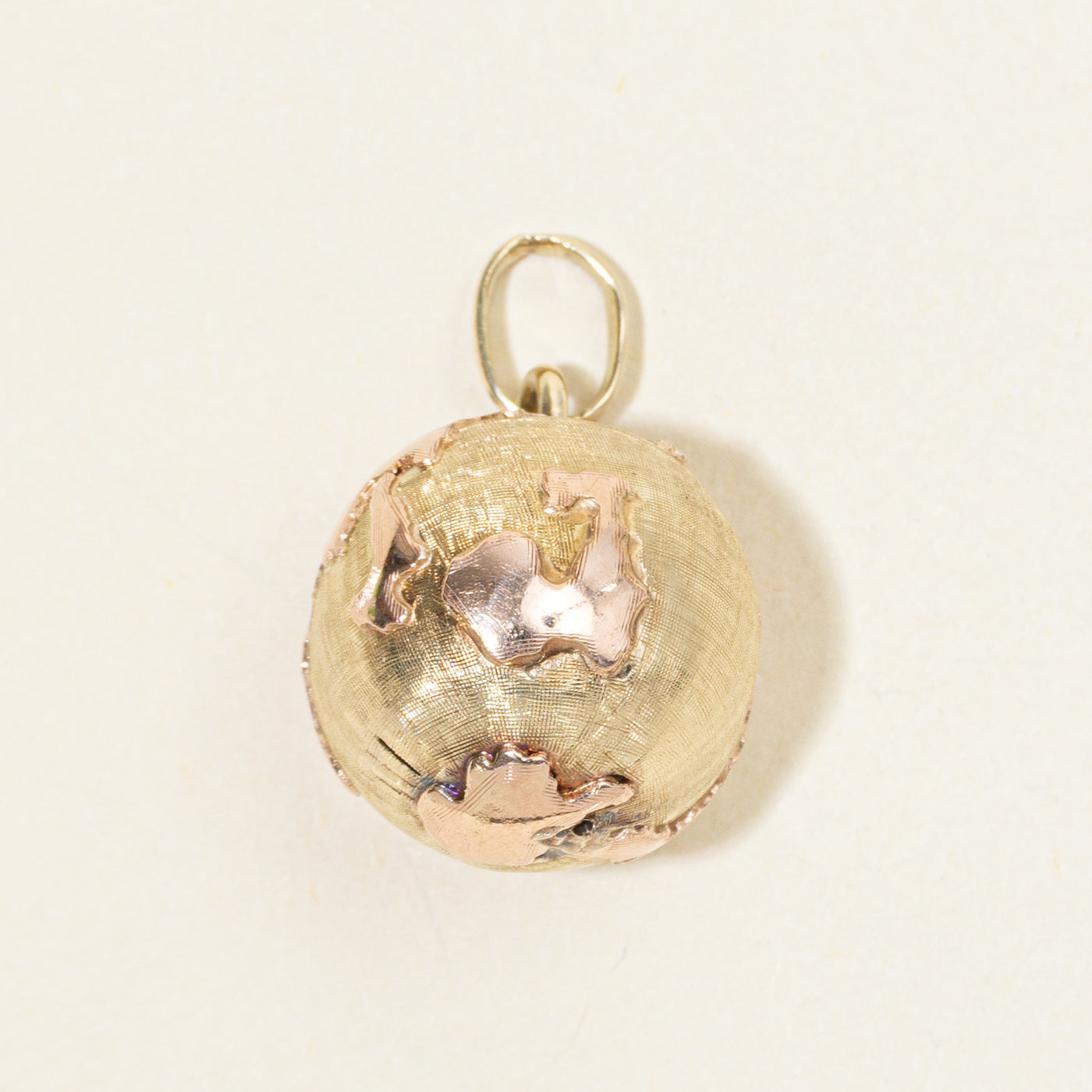 14k Yellow Gold Globe Charm