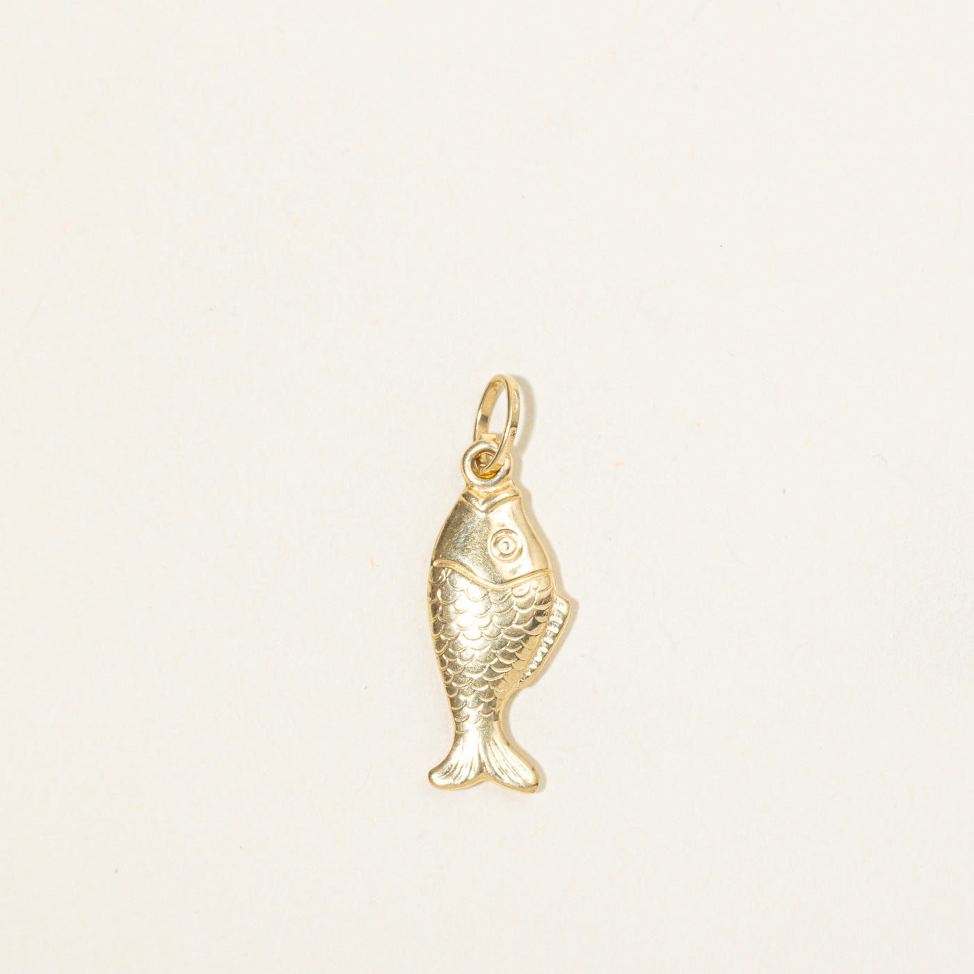 18k Yellow Gold Fish Charm
