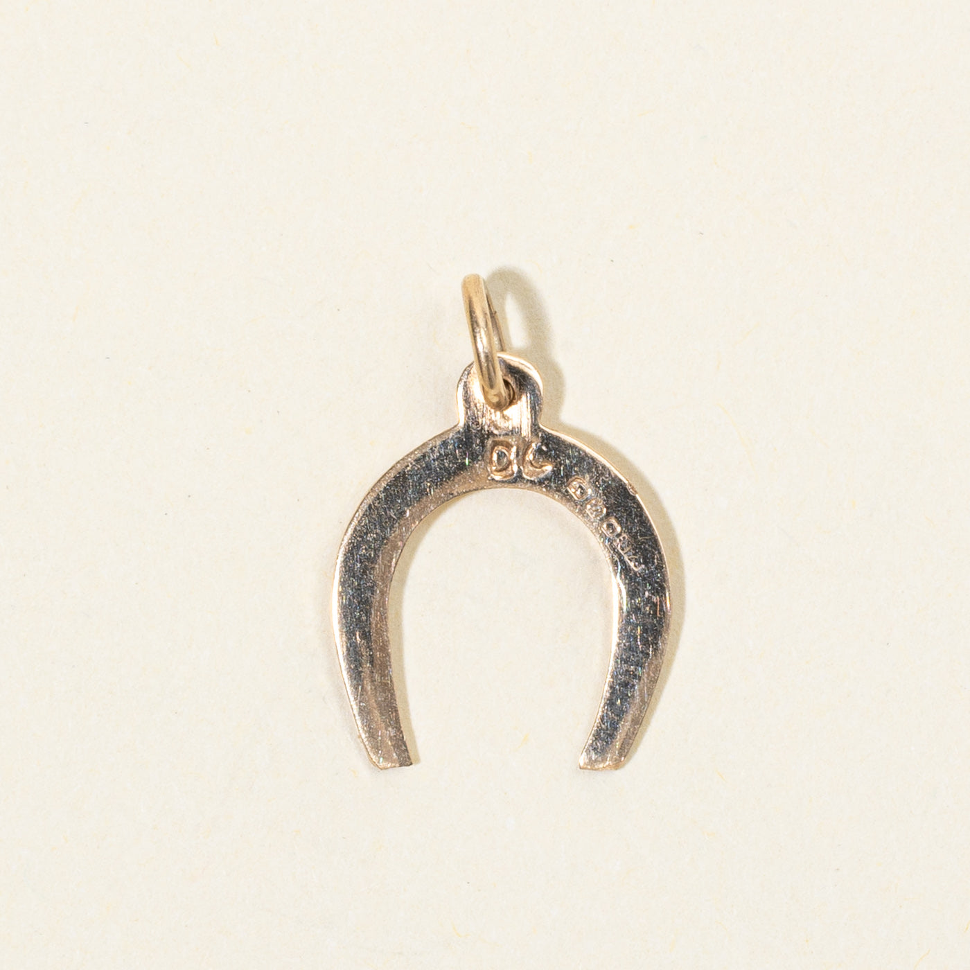 1983 Dublin 9k Yellow Gold Horseshoe Charm