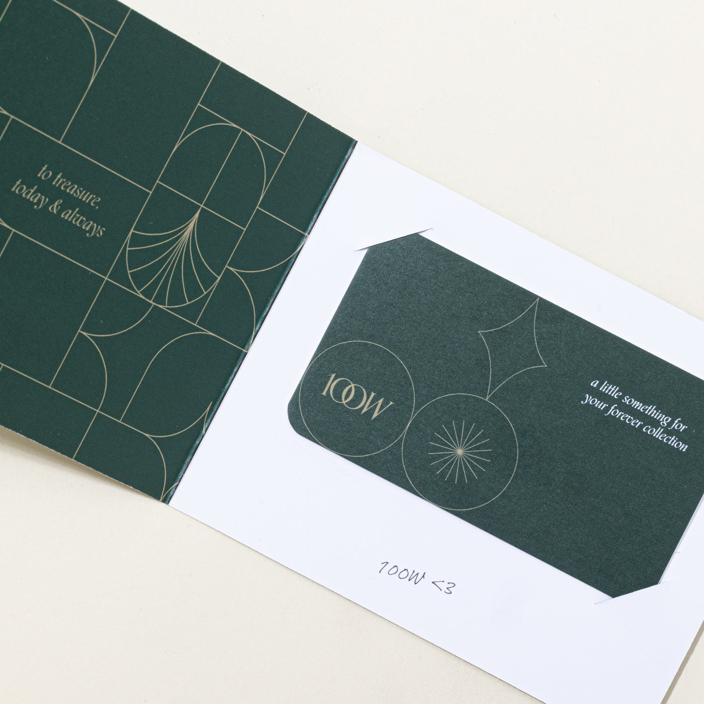 physical gift card with holder