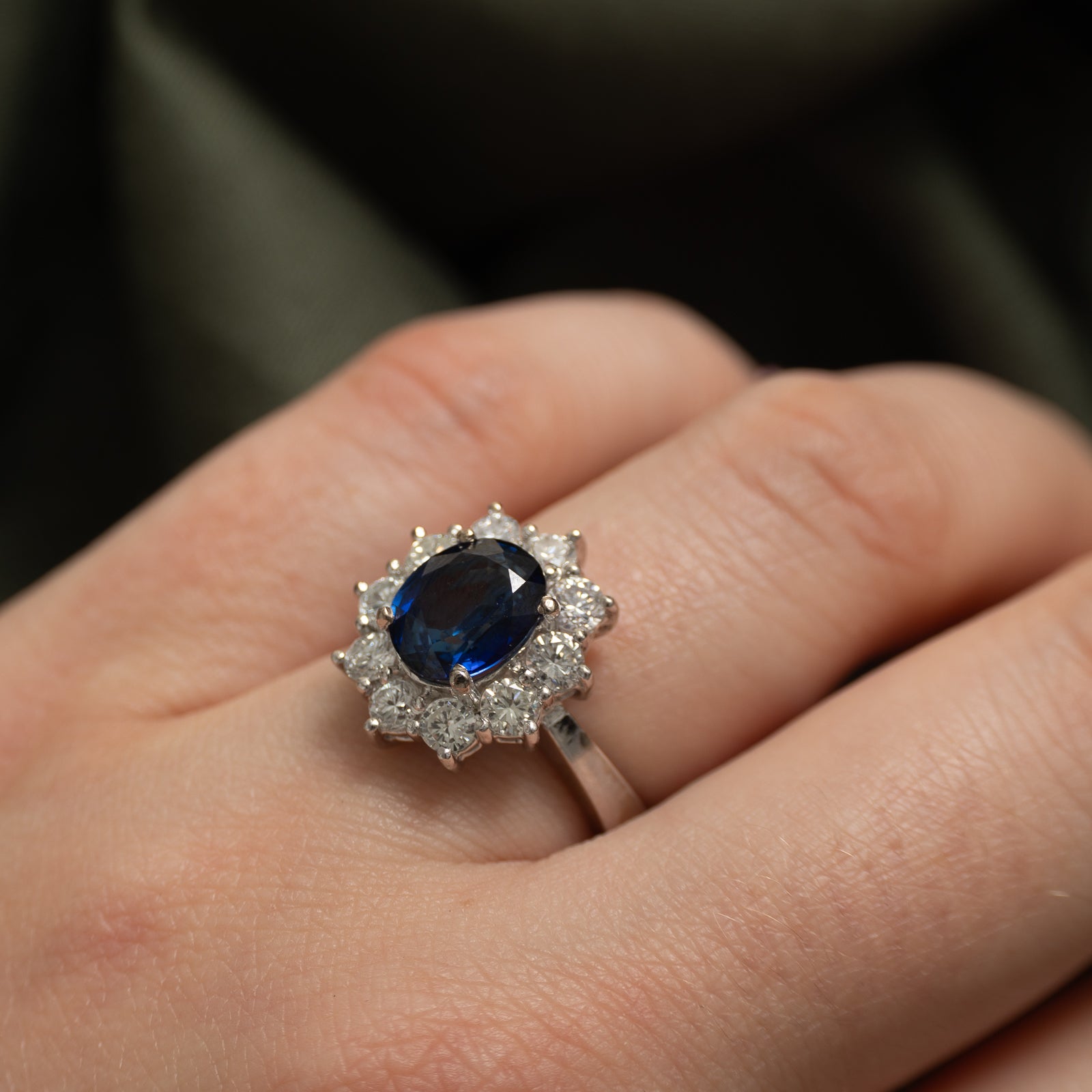 2.51ct Unheated Sapphire & Diamond Ring | 2.51ct | 1.20ctw | SZ 5.25