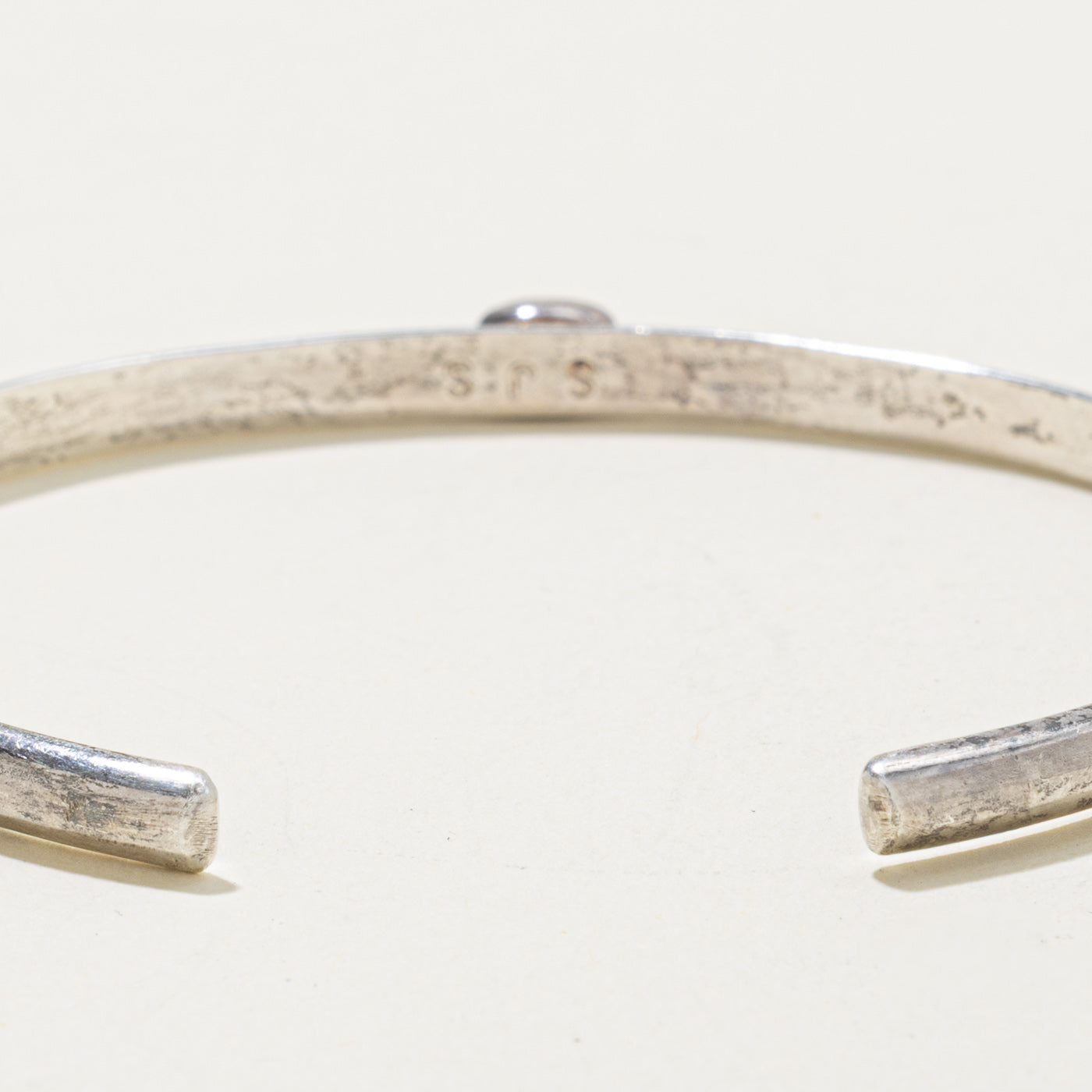 Sterling Silver Moonstone Cuff Bracelet | 0.30ct | 6"