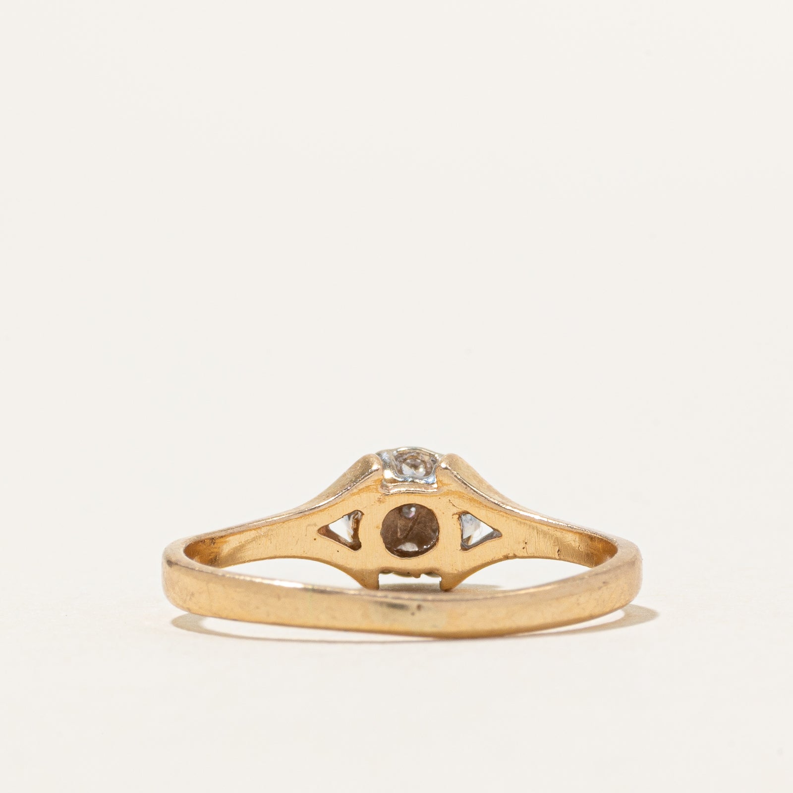 Diamond Cluster Tapered Ring | 0.07ctw | SZ 6.5