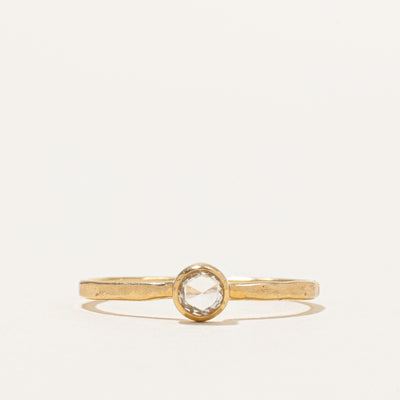 Rose Cut Bezel Set Diamond Ring | 0.10ctw | SZ 5.75