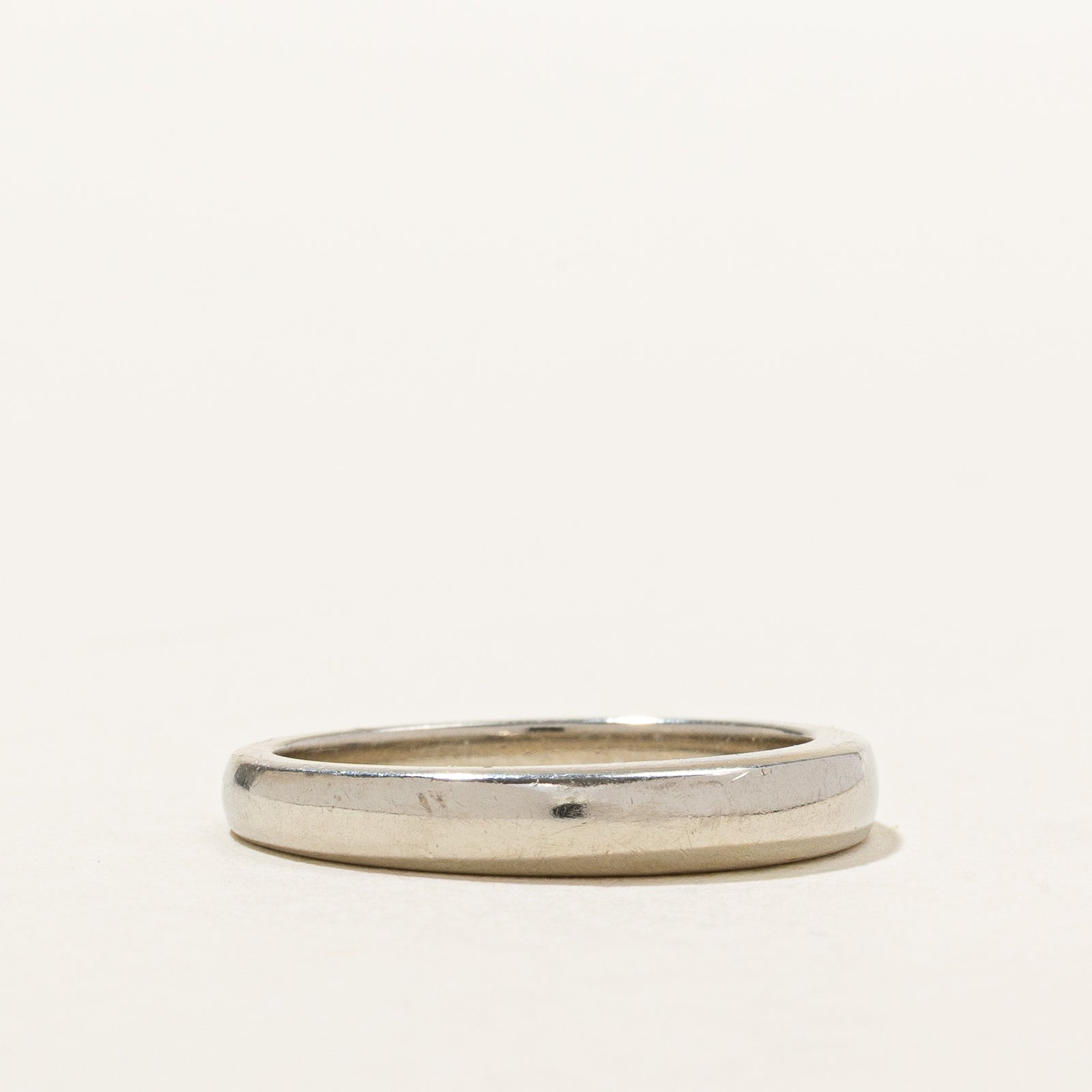 Alliance fine en or blanc 19 carats | Taille 5,75