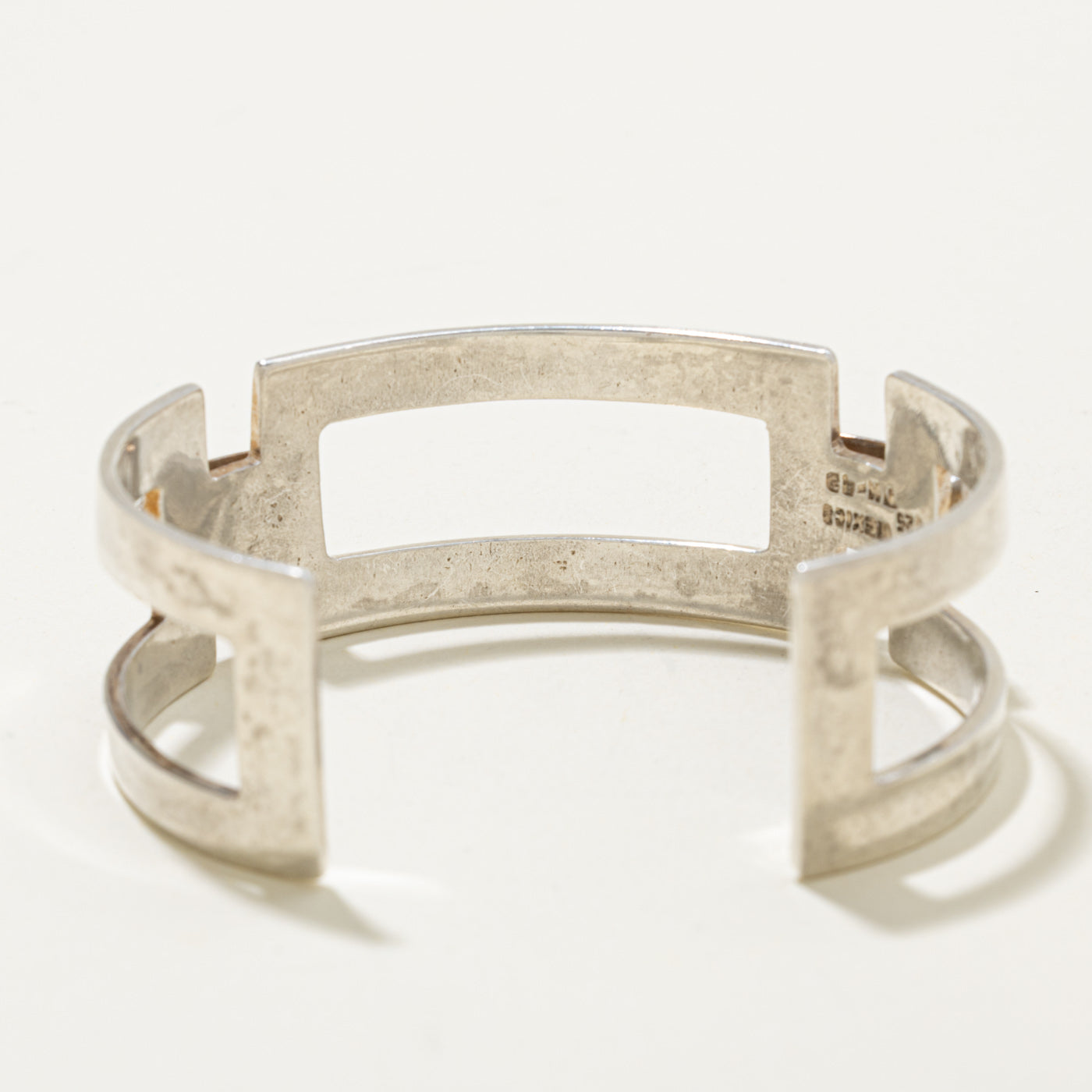 Sterling Silver Openwork Geometric Cuff Bracelet | 5.5"