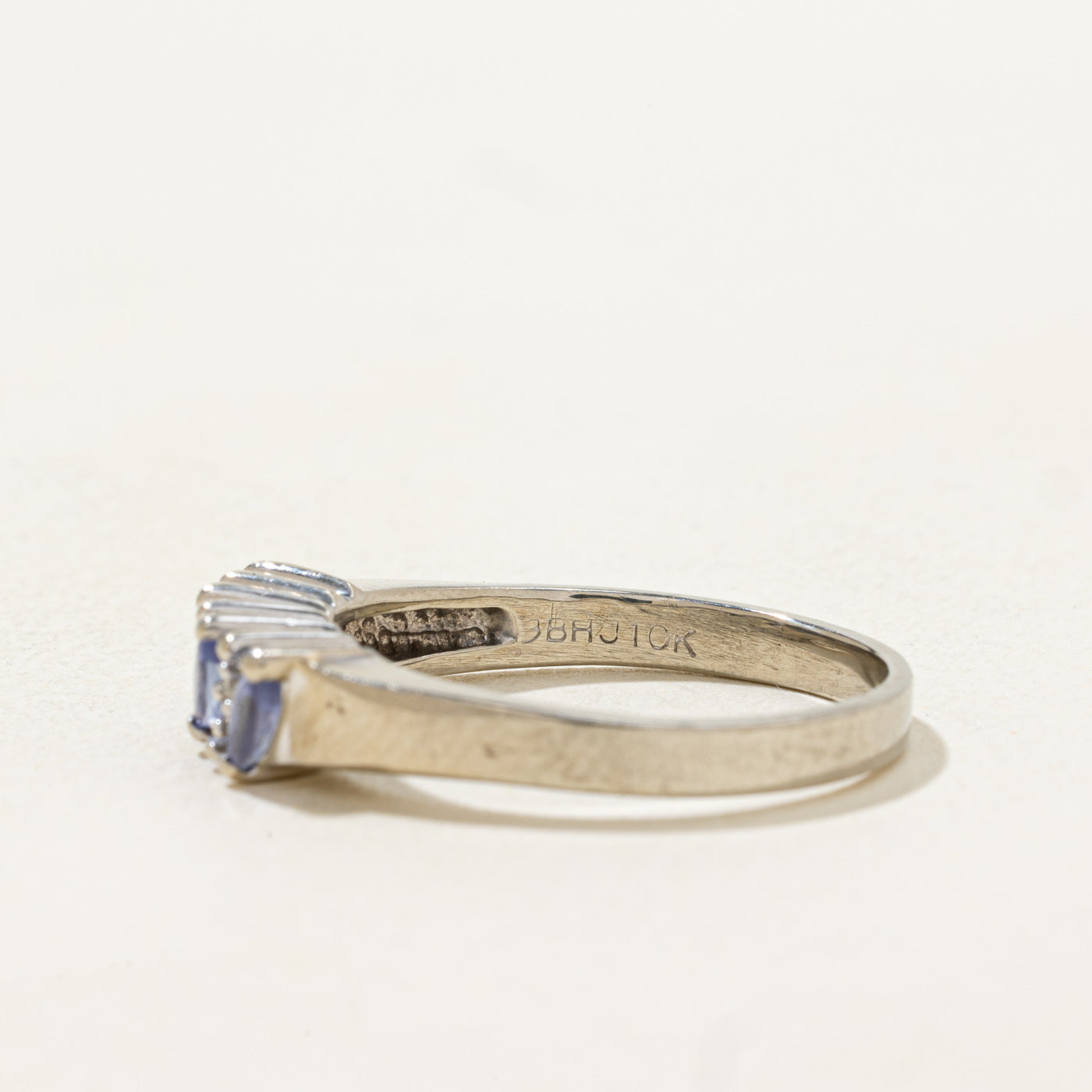 Marquise Cut Tanzanite & Diamond Ring | 0.3ctw, 0.03ctw | SZ 8.5 |