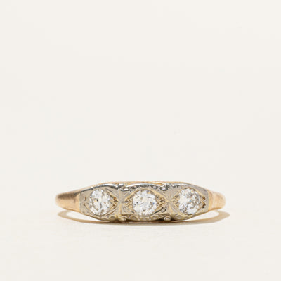 Three Stone Transitional Cut Diamond Ring | 0.27ctw | SZ 7.25