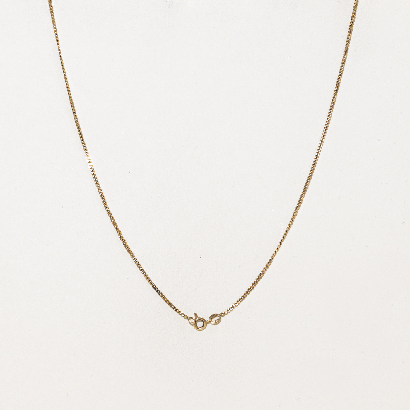 10k Yellow Gold Curb Link Chain | 18.5"