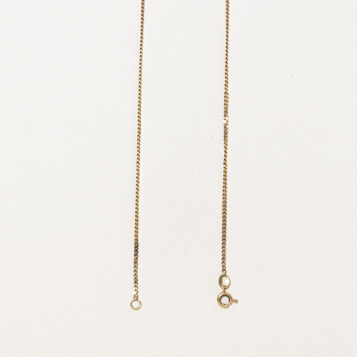 10k Yellow Gold Curb Link Chain | 18.5"