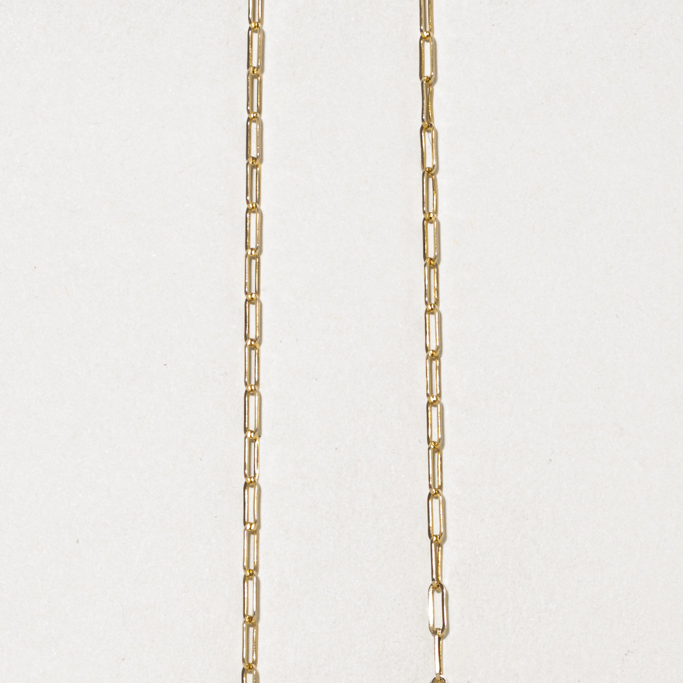 10k Yellow Gold Paperclip Chain | 20"