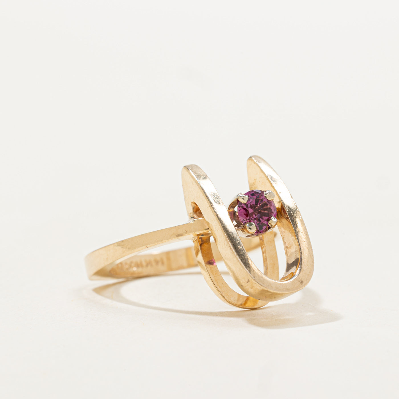 Synthetic Ruby Geometric Cocktail Ring | 0.24ct | SZ 6.0 |