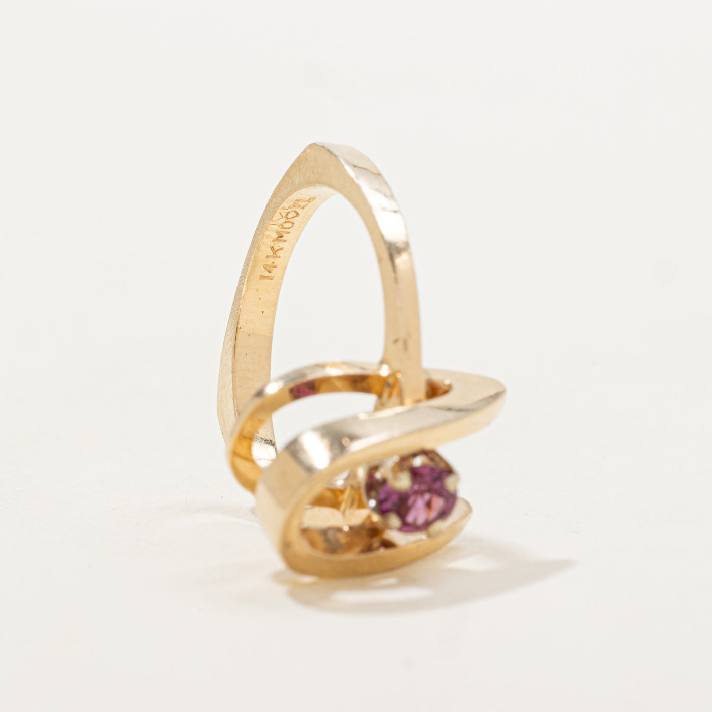 Synthetic Ruby Geometric Cocktail Ring | 0.24ct | SZ 6.0 |