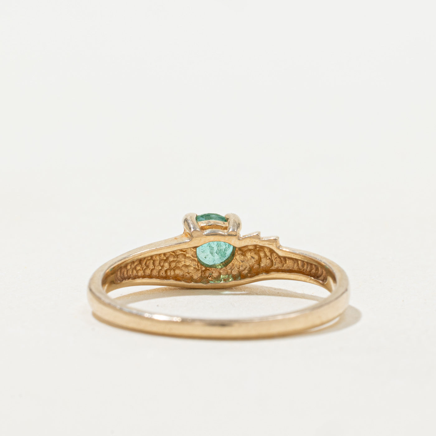 'Birks’ Solitaire Emerald Ring | 0.16ct | SZ 6.0 |