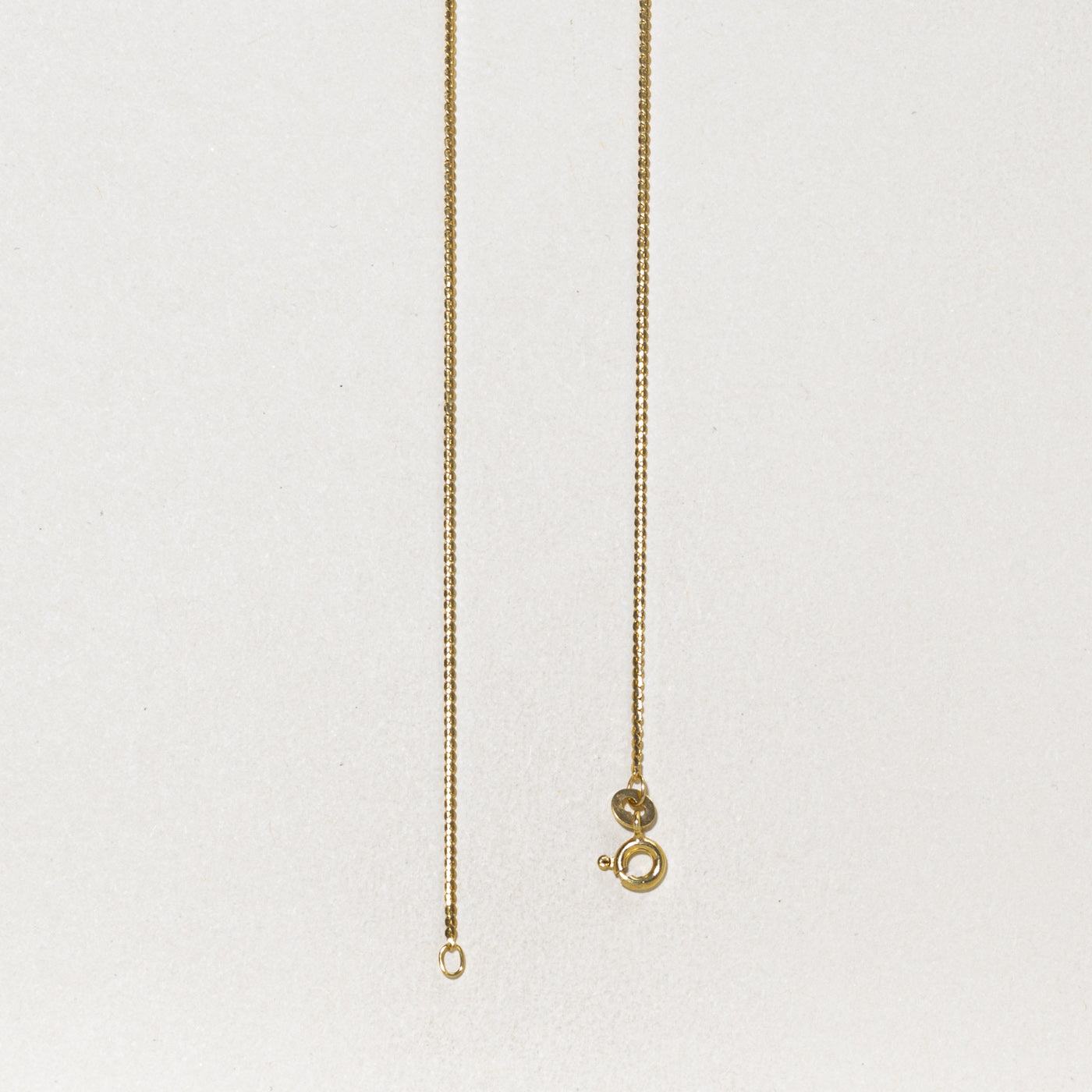 14k Yellow Gold Engraved Kayaker Pendant Necklace | 19.5"