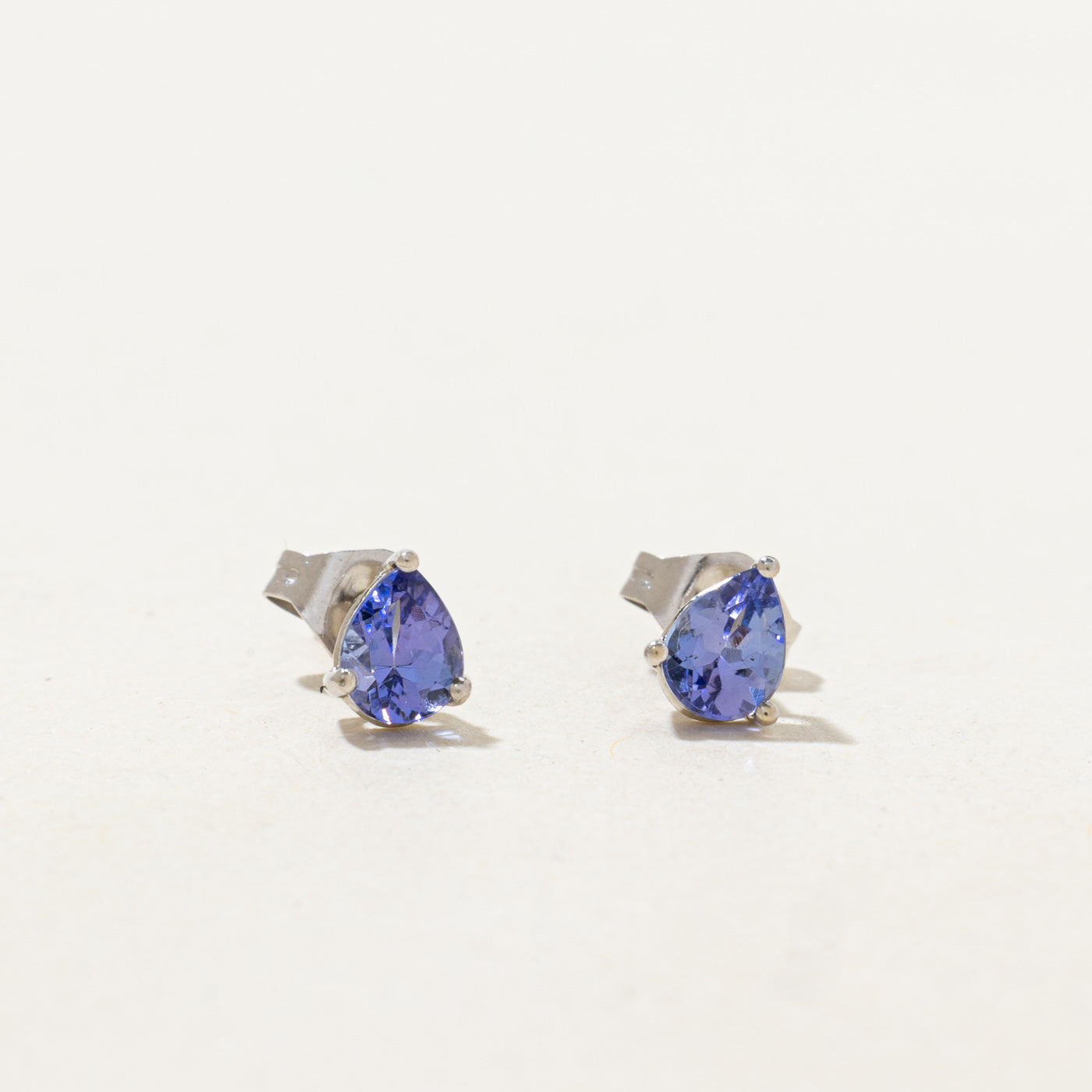 Pear Cut Tanzanite Stud Earrings | 0.78ctw