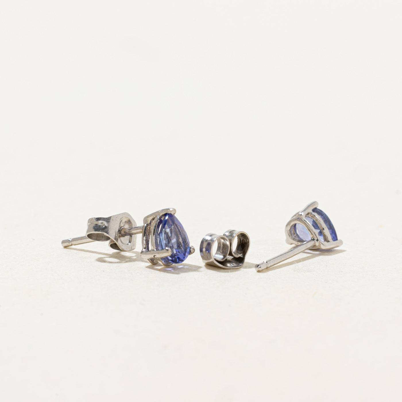 Pear Cut Tanzanite Stud Earrings | 0.78ctw