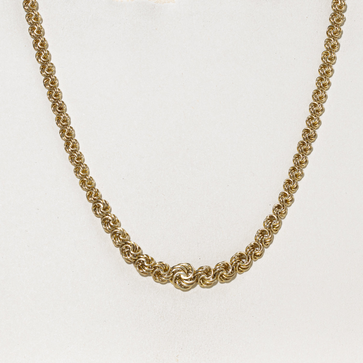 14k Yellow Gold Byzantine Chain | 16.75"