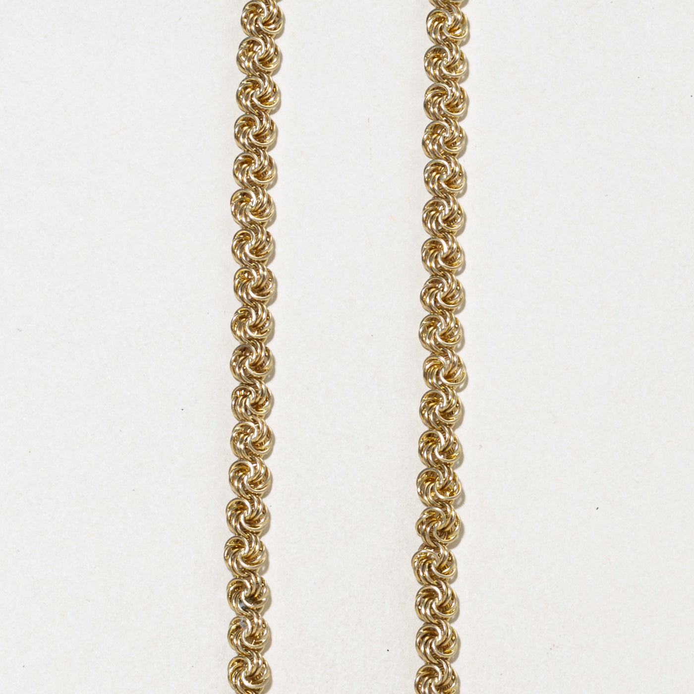 14k Yellow Gold Byzantine Chain | 16.75"
