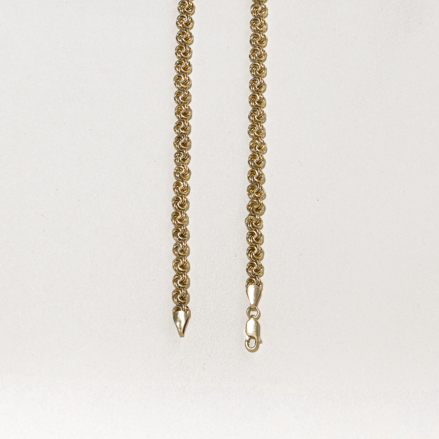 14k Yellow Gold Byzantine Chain | 16.75"