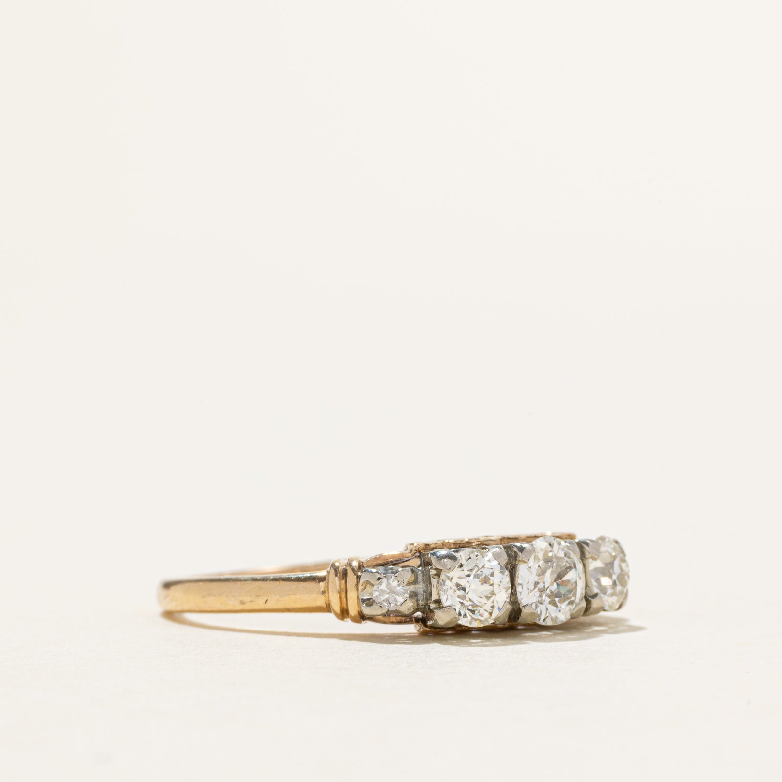 Five Stone Old Cut Diamond Ring | 0.78ctw | SZ 9